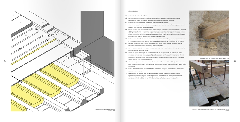 Ejemplo de solución constructiva del forjado con suelo radiante